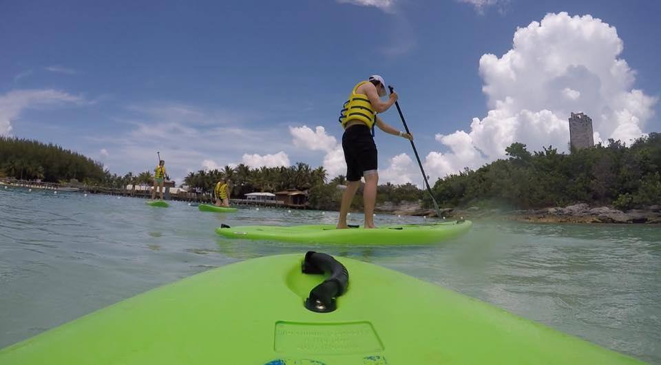 Paddle Boarding in the Bahamas!, click to load a larger version