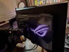 RGB lighting on the back can be adjusted in the OSD or synchronized with ASUS Aura Sync, click to load a larger version