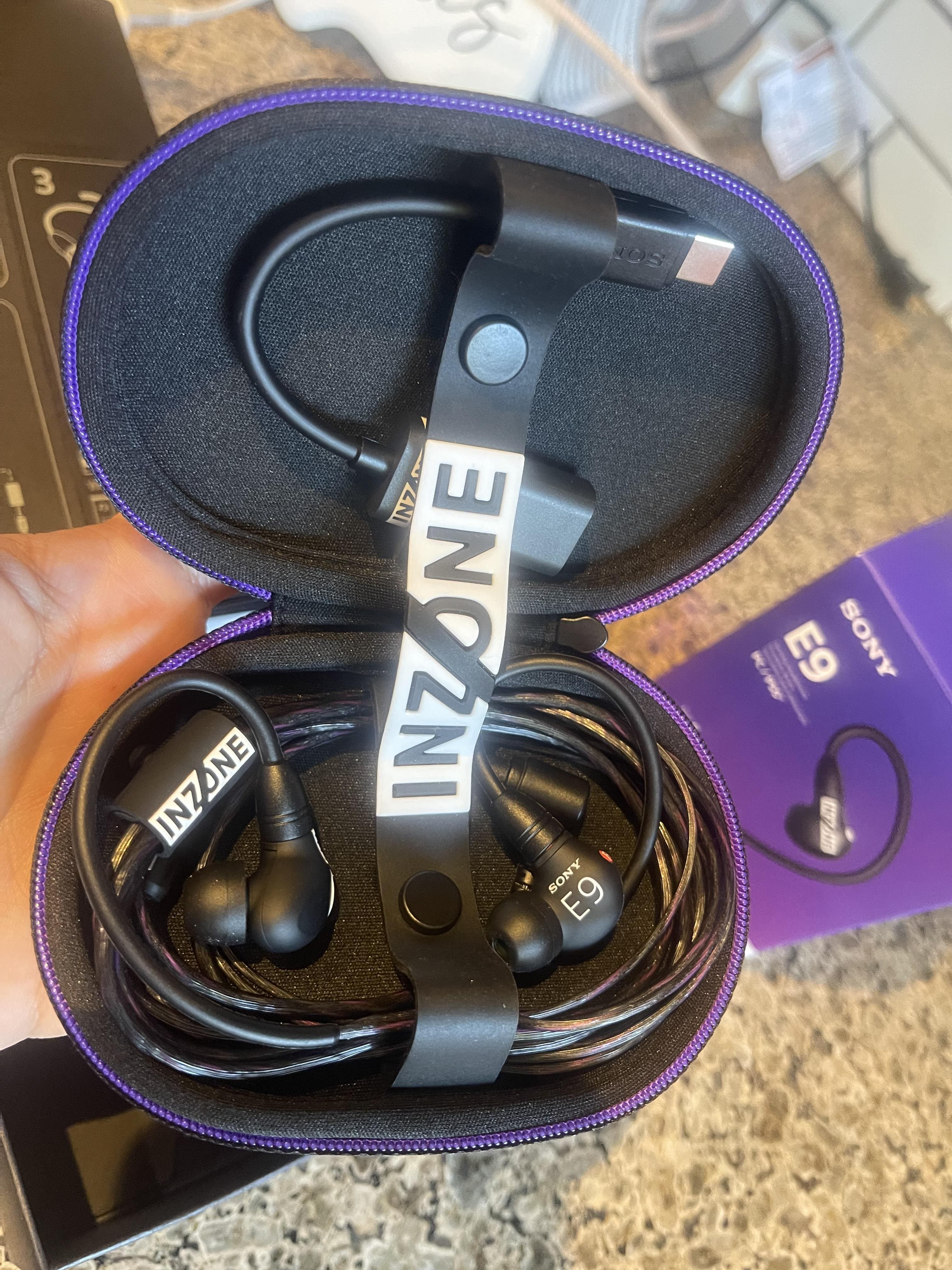 Sony INZONE E9 Wired In Ear Monitor for Gaming Black IERG900/B
