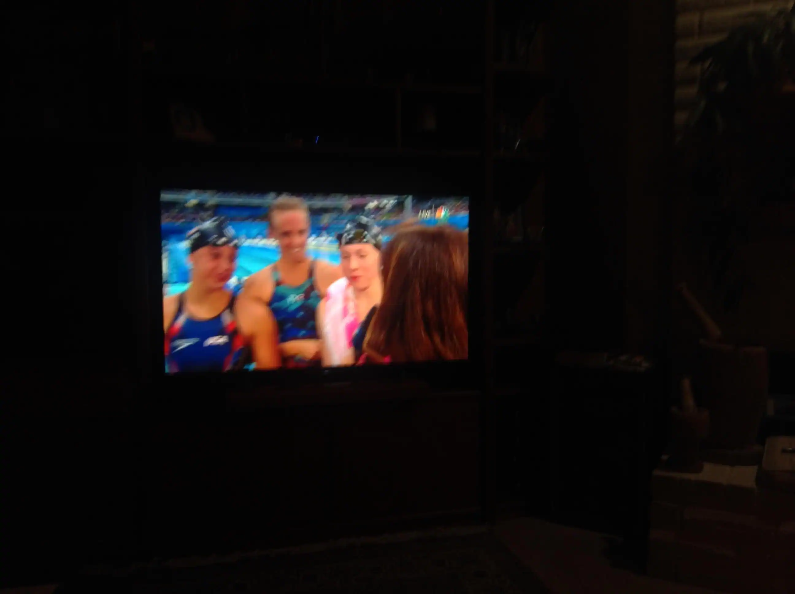 Dana Vollmer at the Olympics, click to load a larger version