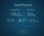 Surpassed my plan's top speed of 150mb., click to load a larger version
