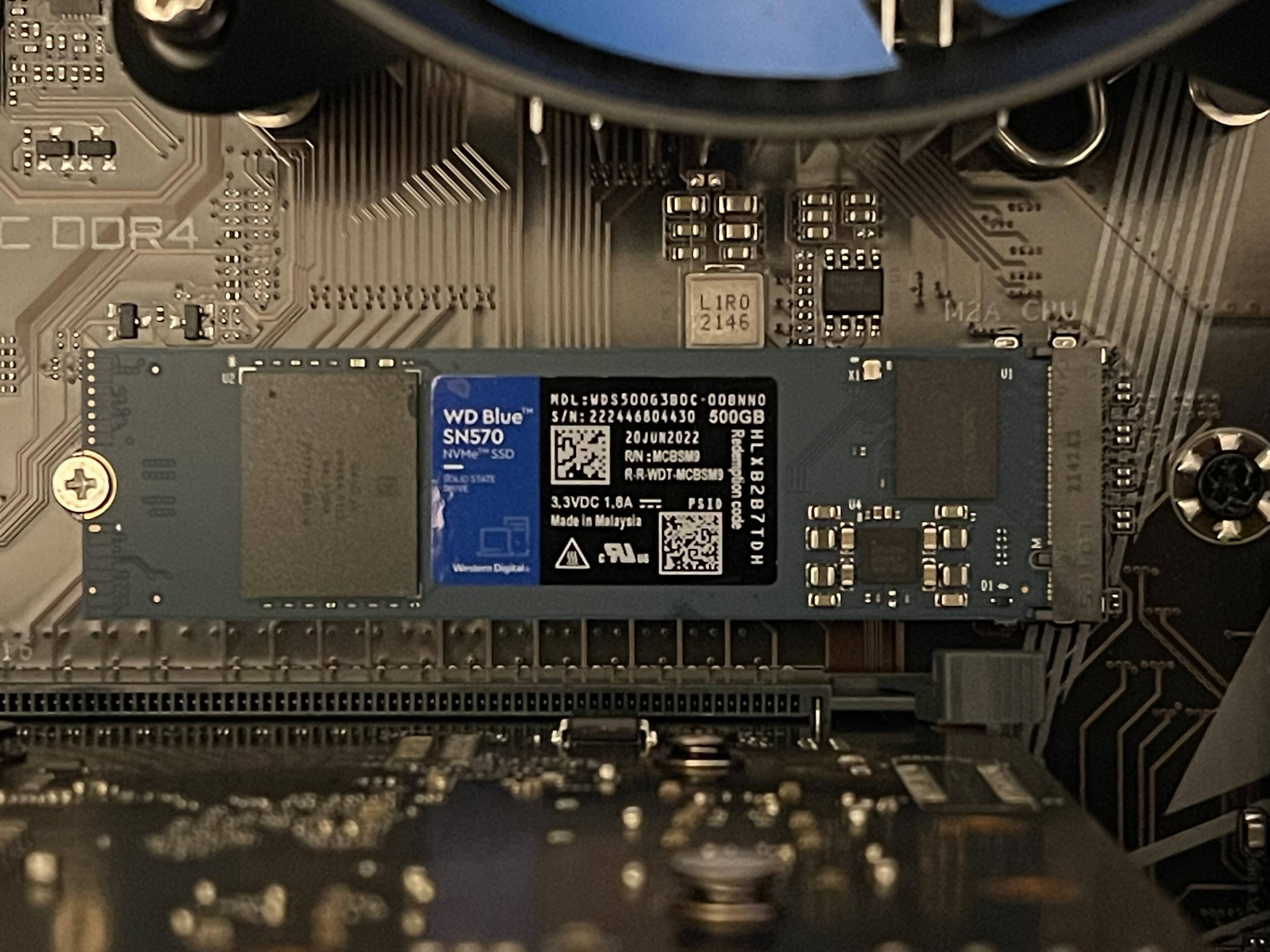 WD Blue M.2, click to load a larger version