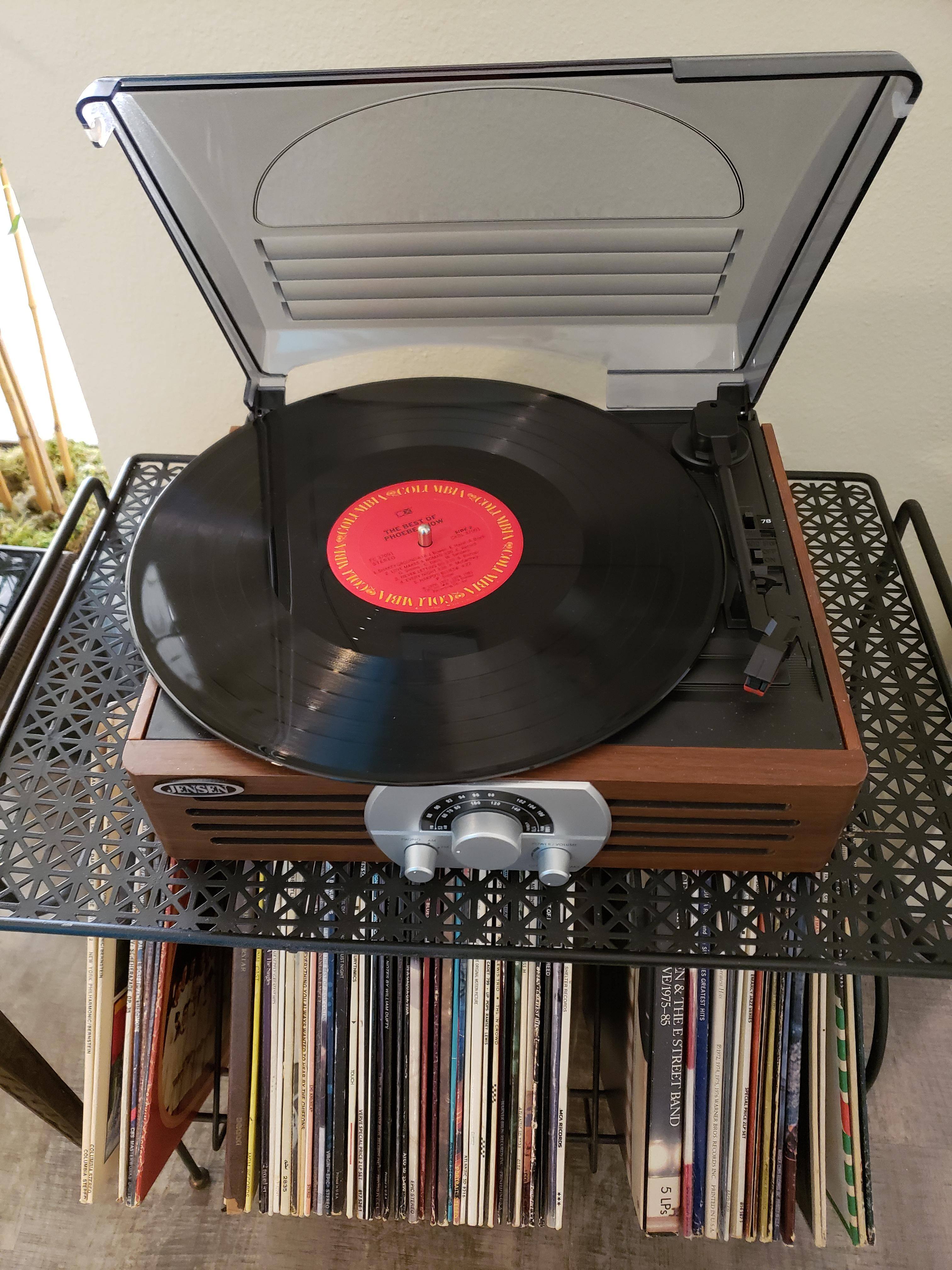 Jensen 3 Speed Stereo Turntable Brown JTA-222 - Best Buy