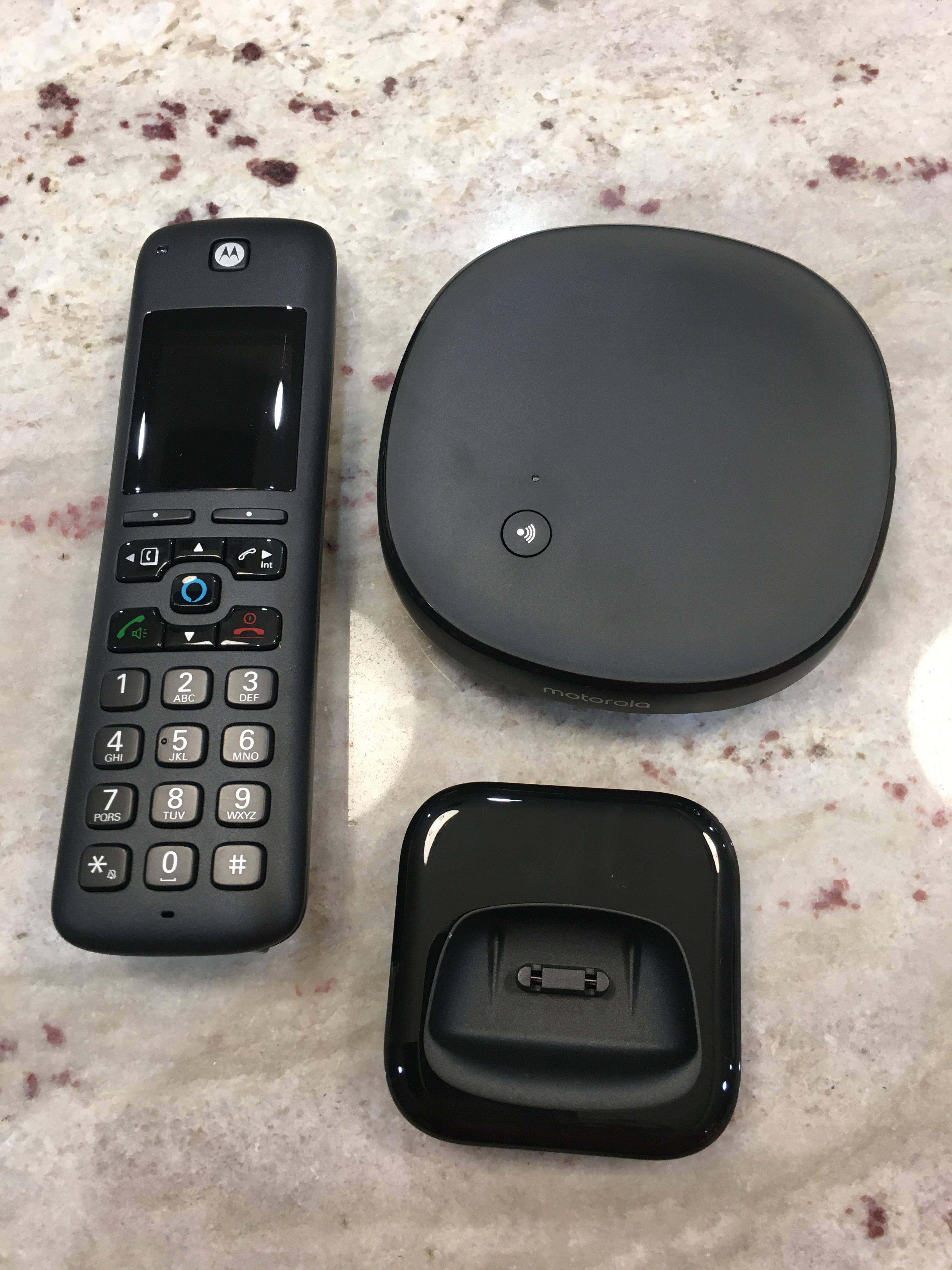 Handset, Charger and Base, click to load a larger version