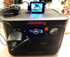 Jackery - Explorer 300 Plus Unit Charging Garmin DashCam, click to load a larger version