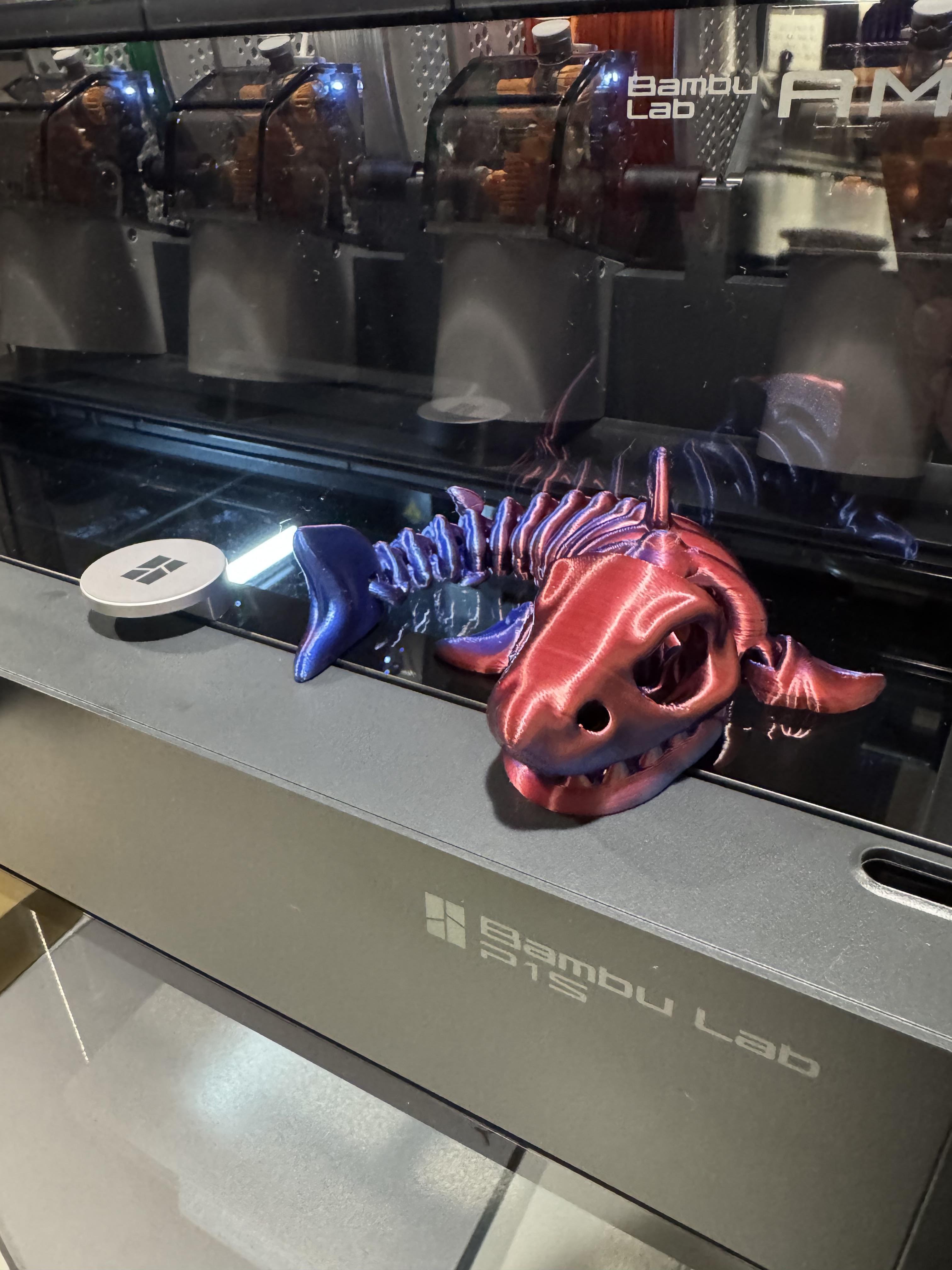 Bambu Lab 1.75mm PLA Silk Dual Color Filament Midnight Blaze PLA