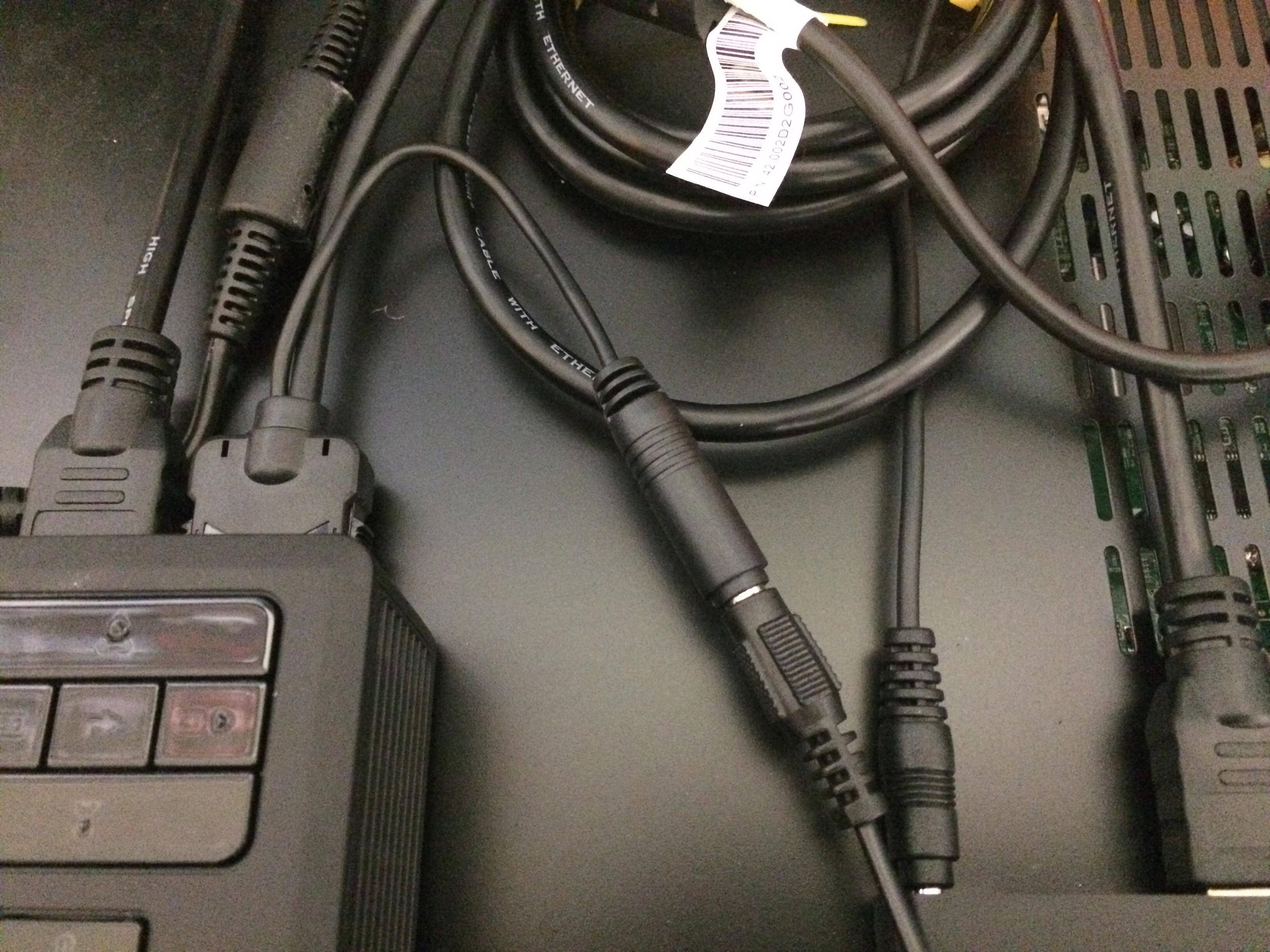 Audio out solution. Projector on left., click to load a larger version