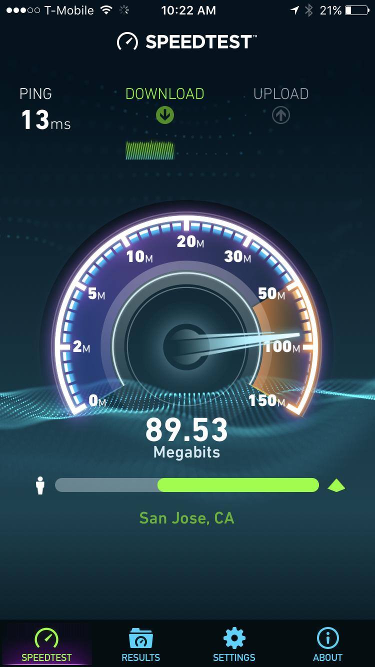 Download of 90Mbps!, click to load a larger version