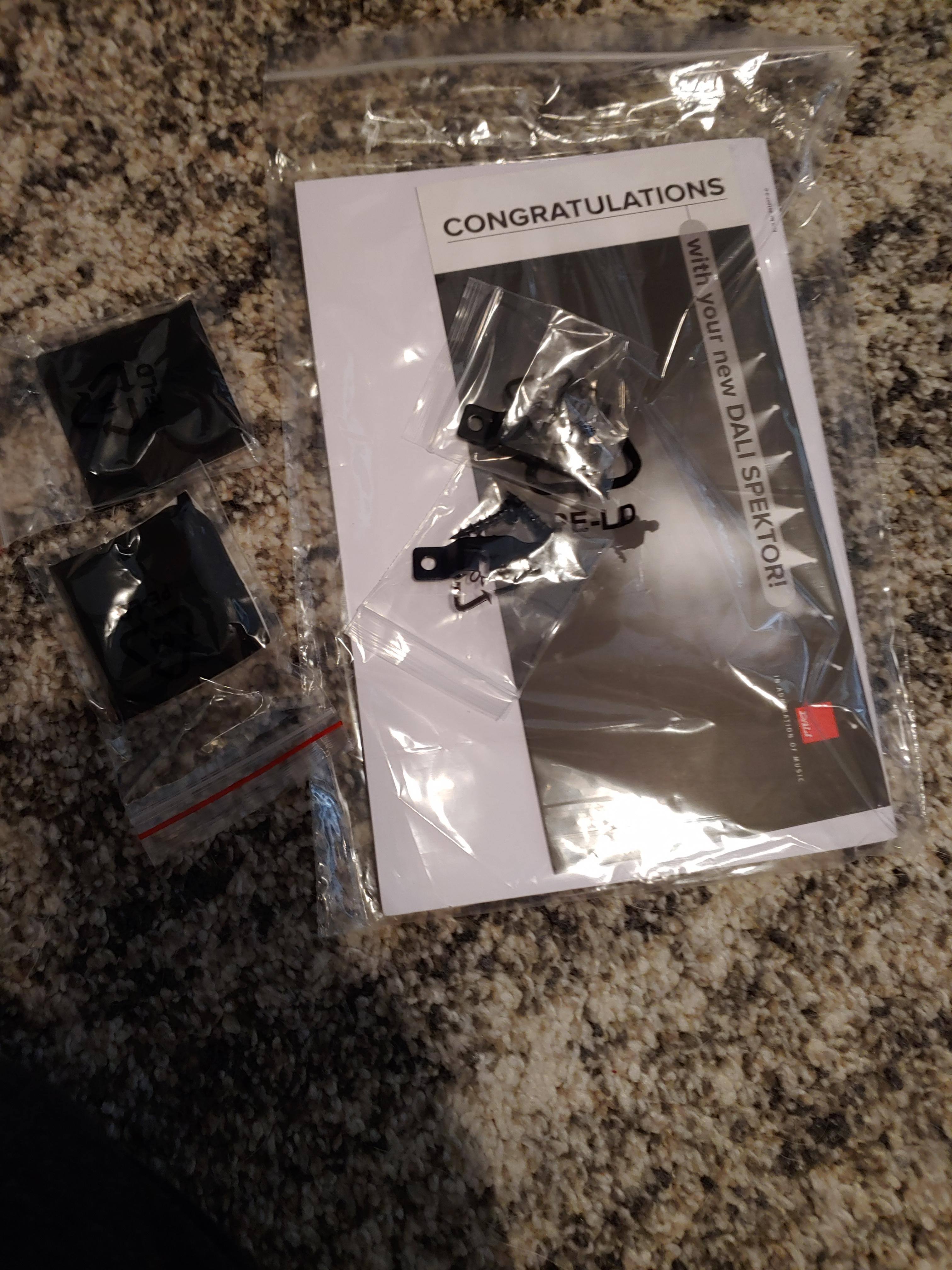 Hardware and manual, click to load a larger version