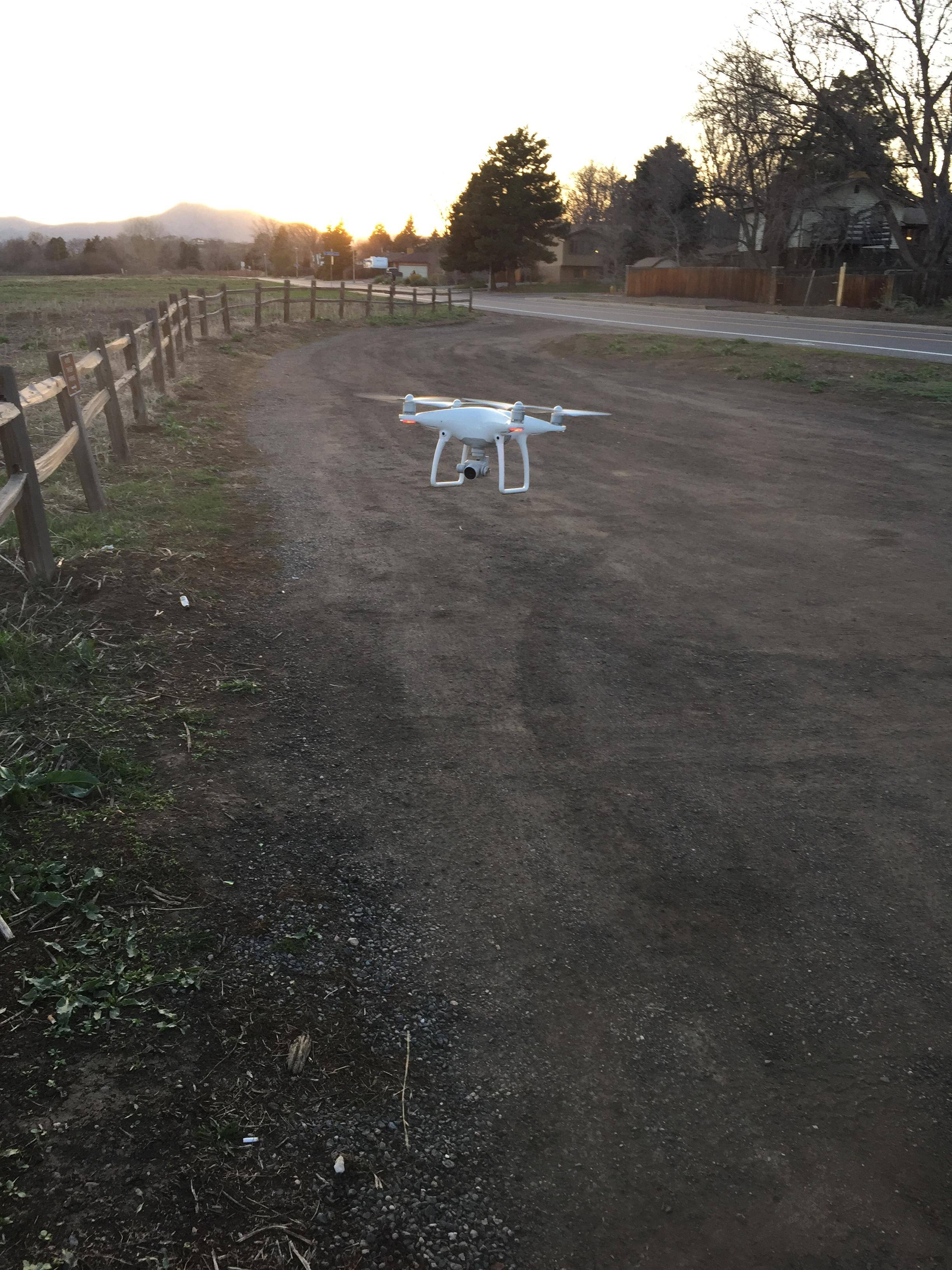 Drone hovering in place., click to load a larger version