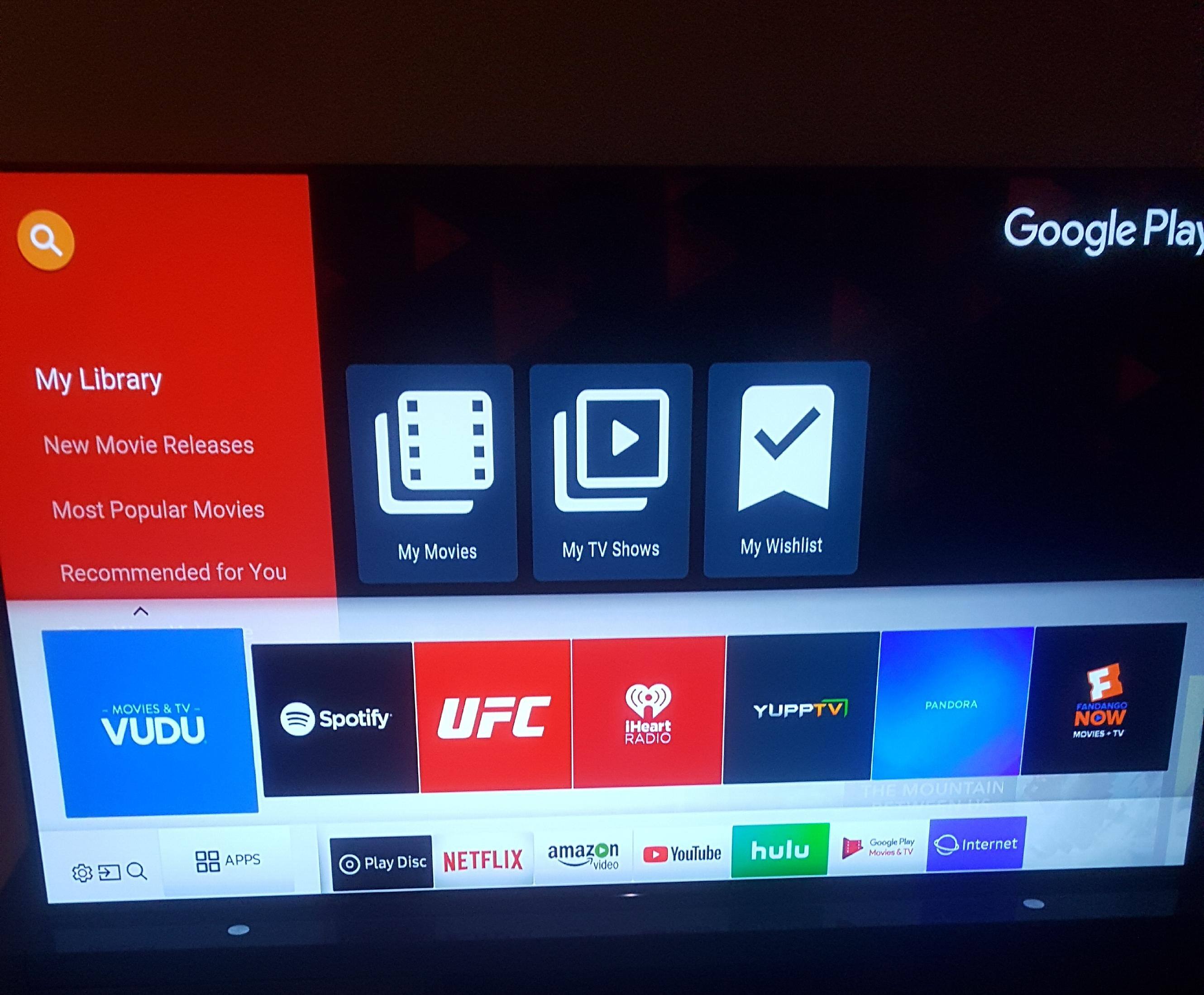 Full Selection of Apps Available, click to load a larger version