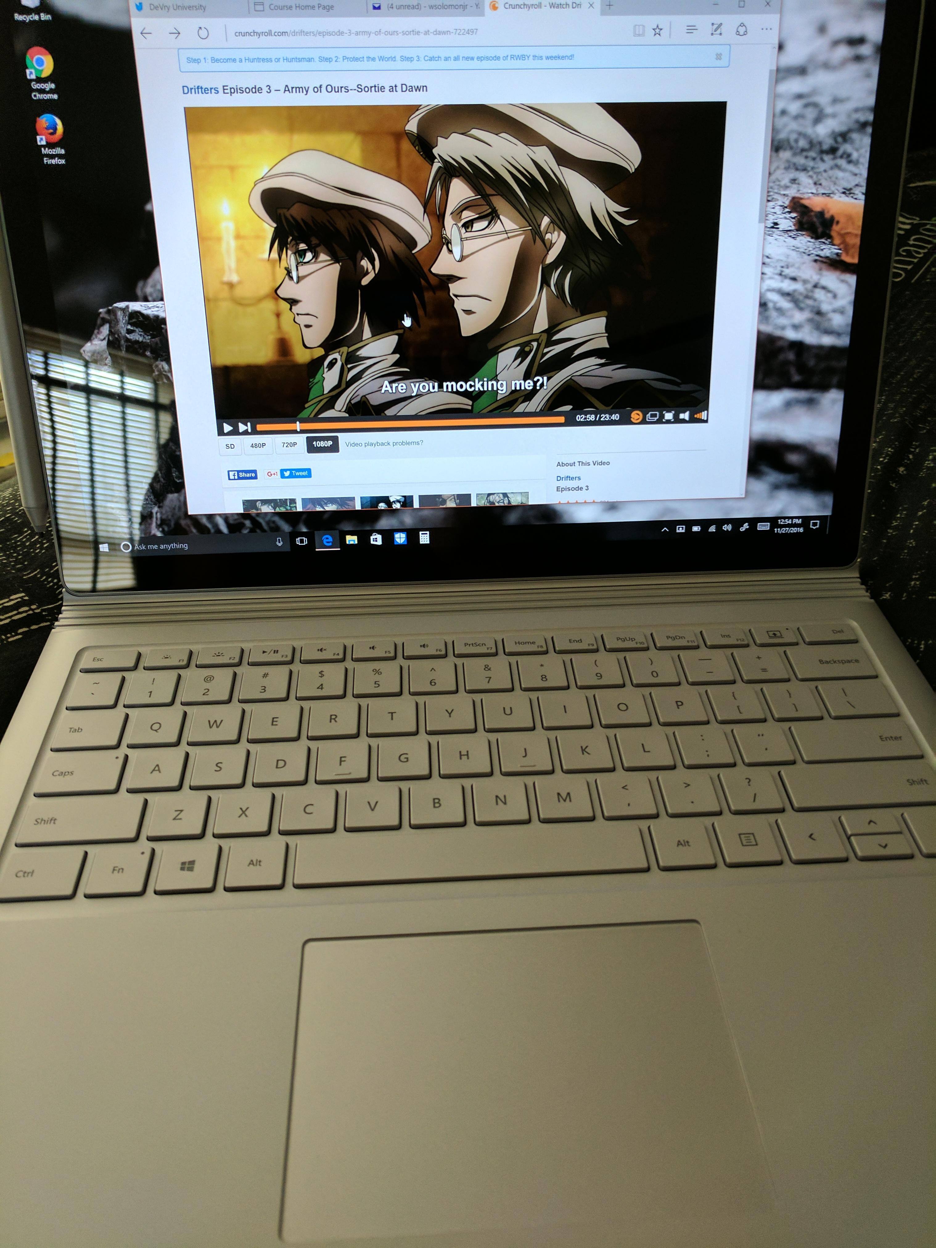 Key board and front, click to load a larger version