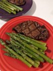 Steamed asparagus after, click to load a larger version