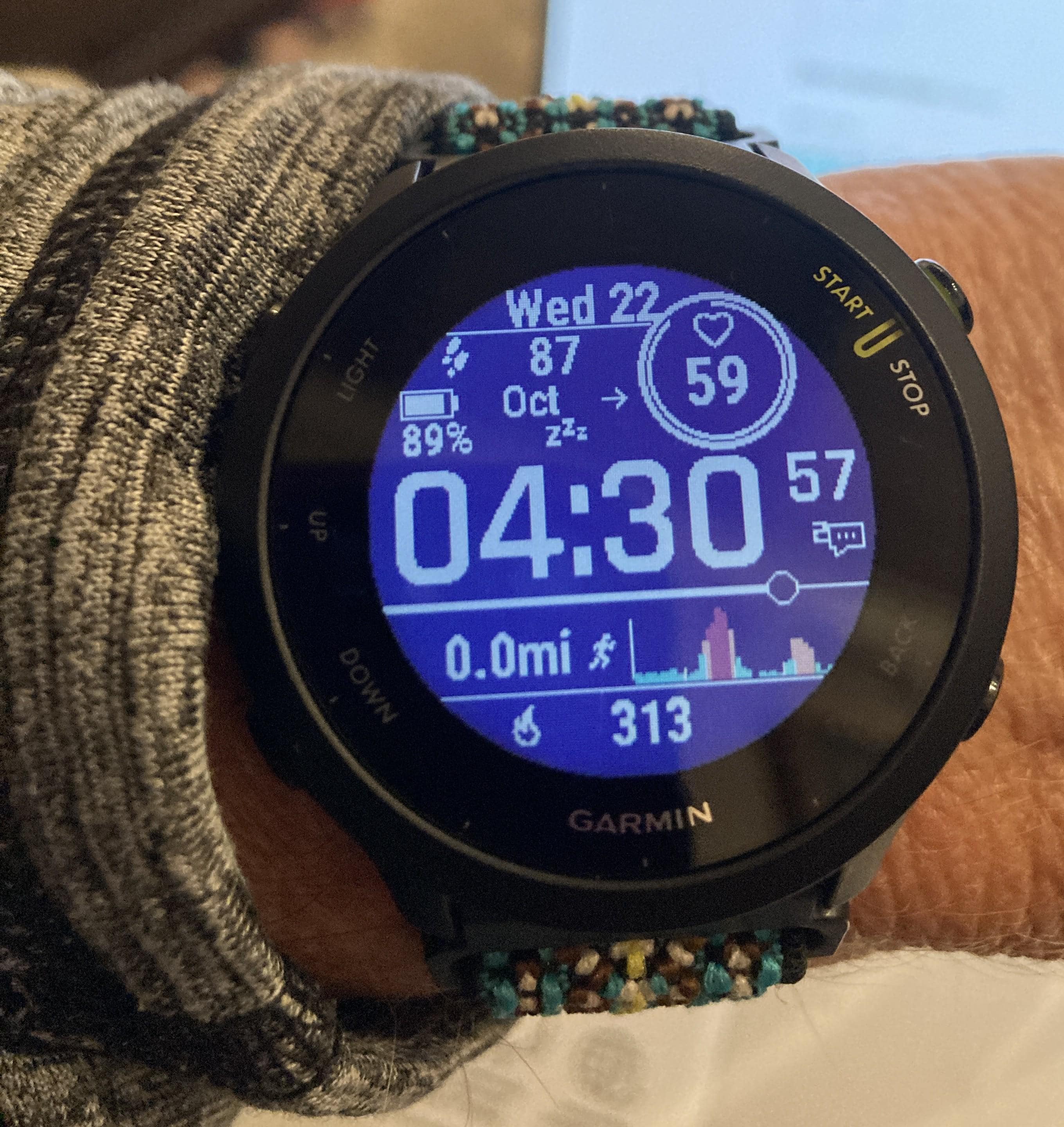 Garmin Forerunner 55 GPS Smartwatch 42mm Fiber Reinforced Polymer