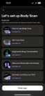Setup via app - some of the measurements., click to load a larger version