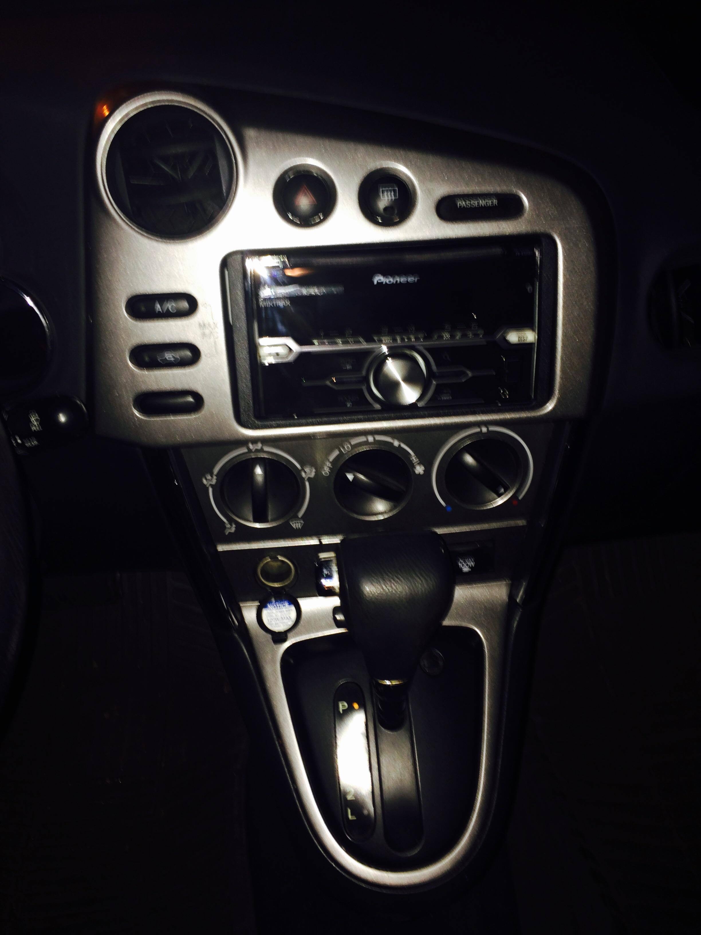 Installed in a 2005 Pontiac Vibe, click to load a larger version