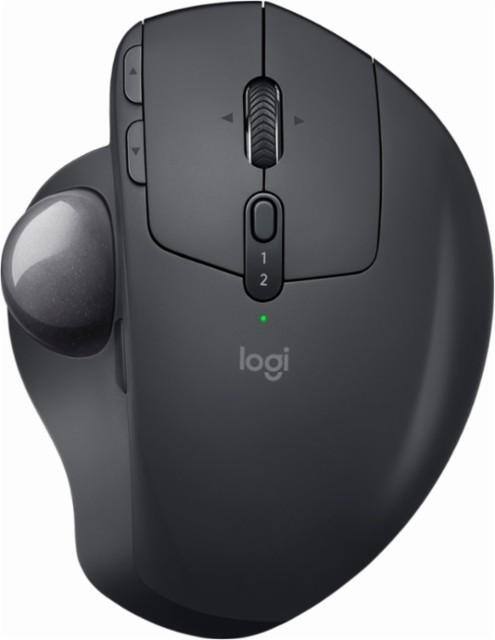Logitech - MX ERGO Plus Wireless Trackball Mouse - Graphite, click to load a larger version