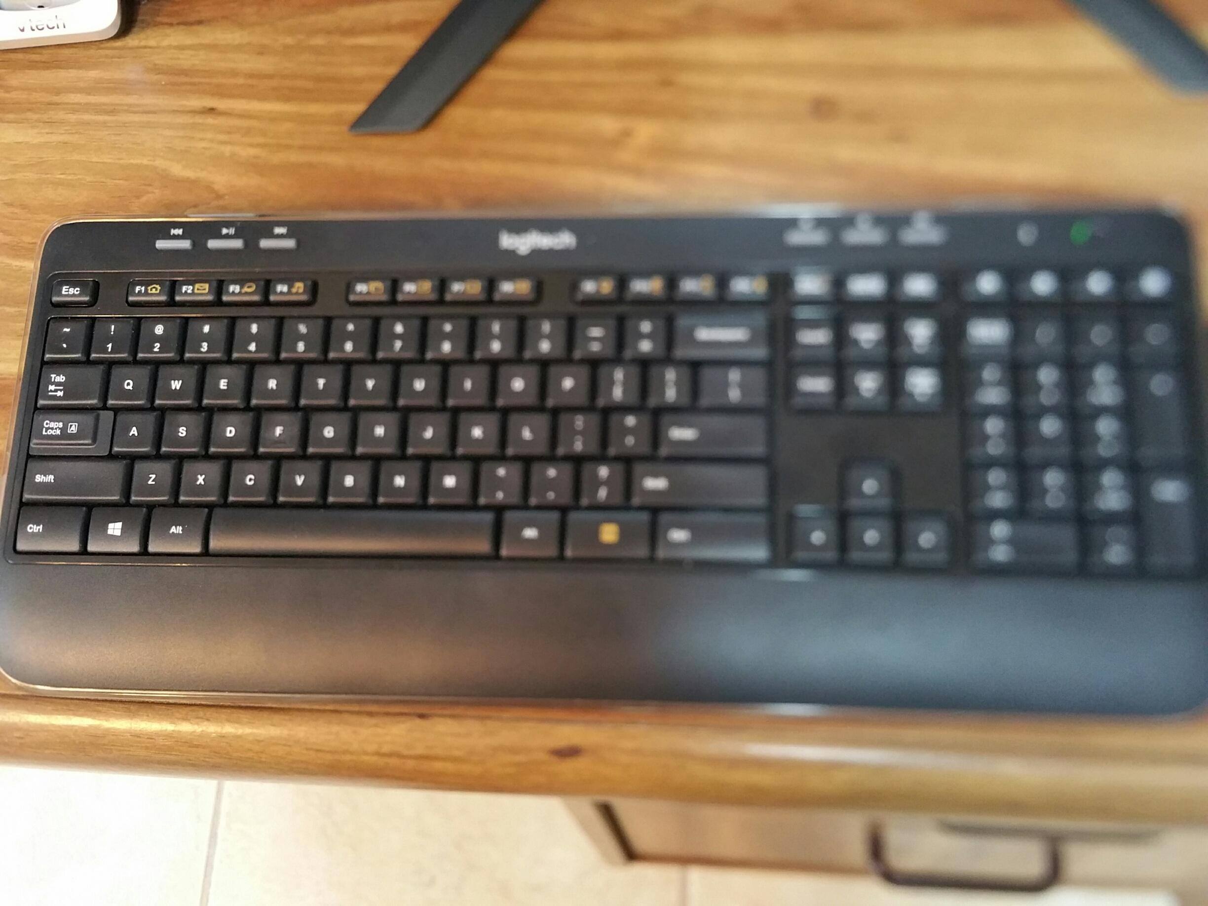 logitech keyboard, click to load a larger version