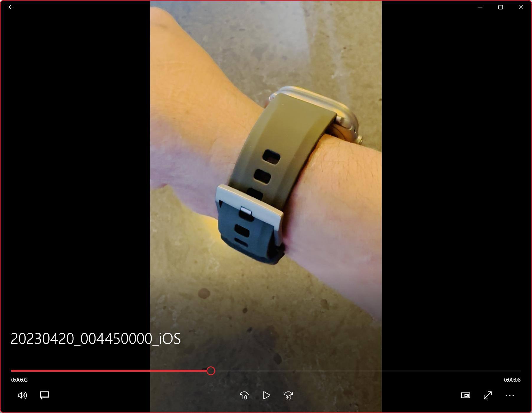 Screenshot from a video of me wearing it., click to load a larger version