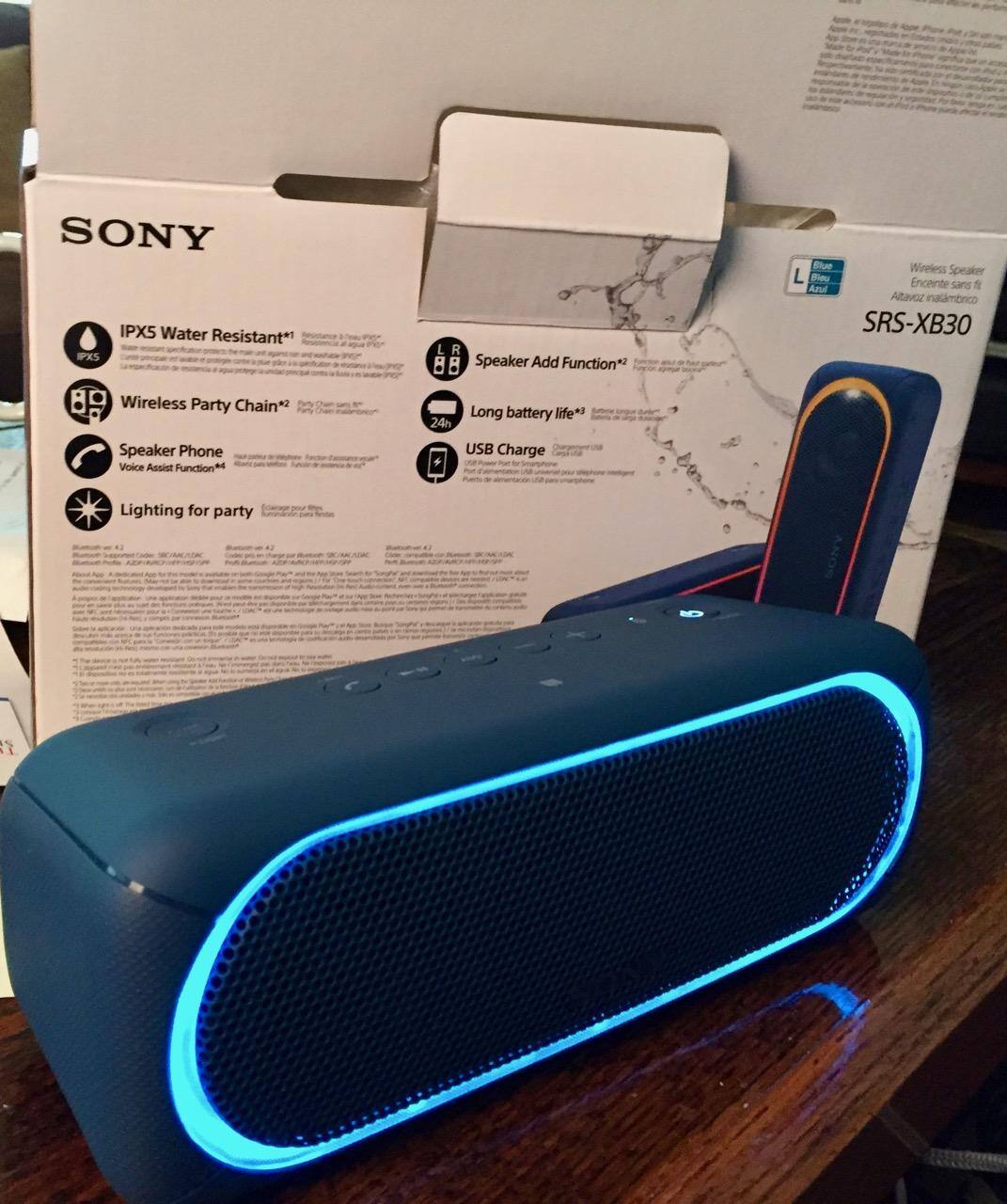 Sony XB30, click to load a larger version