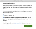Update the H&R Block software, click to load a larger version