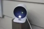 camera with deterrent light active, click to load a larger version
