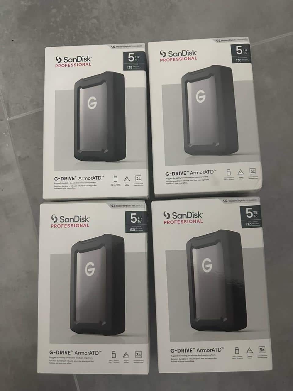 【新品未開封】G-DRIVE ArmorATD 5TB Amazon.com: SanDisk Professional 5TB G-DRIVE ArmorATD
