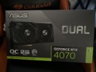  ASUS nVidia GeForce DUAL-RTX4070-O12G RTX 4070 12GB GDDR6X OC  Edition, 2520 MHz Boost Clock, RAM 21Gbps, 3xDP, 1x HDMI, 267x134x51mm :  Electronics