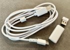 Included cable & adapter, click to load a larger version