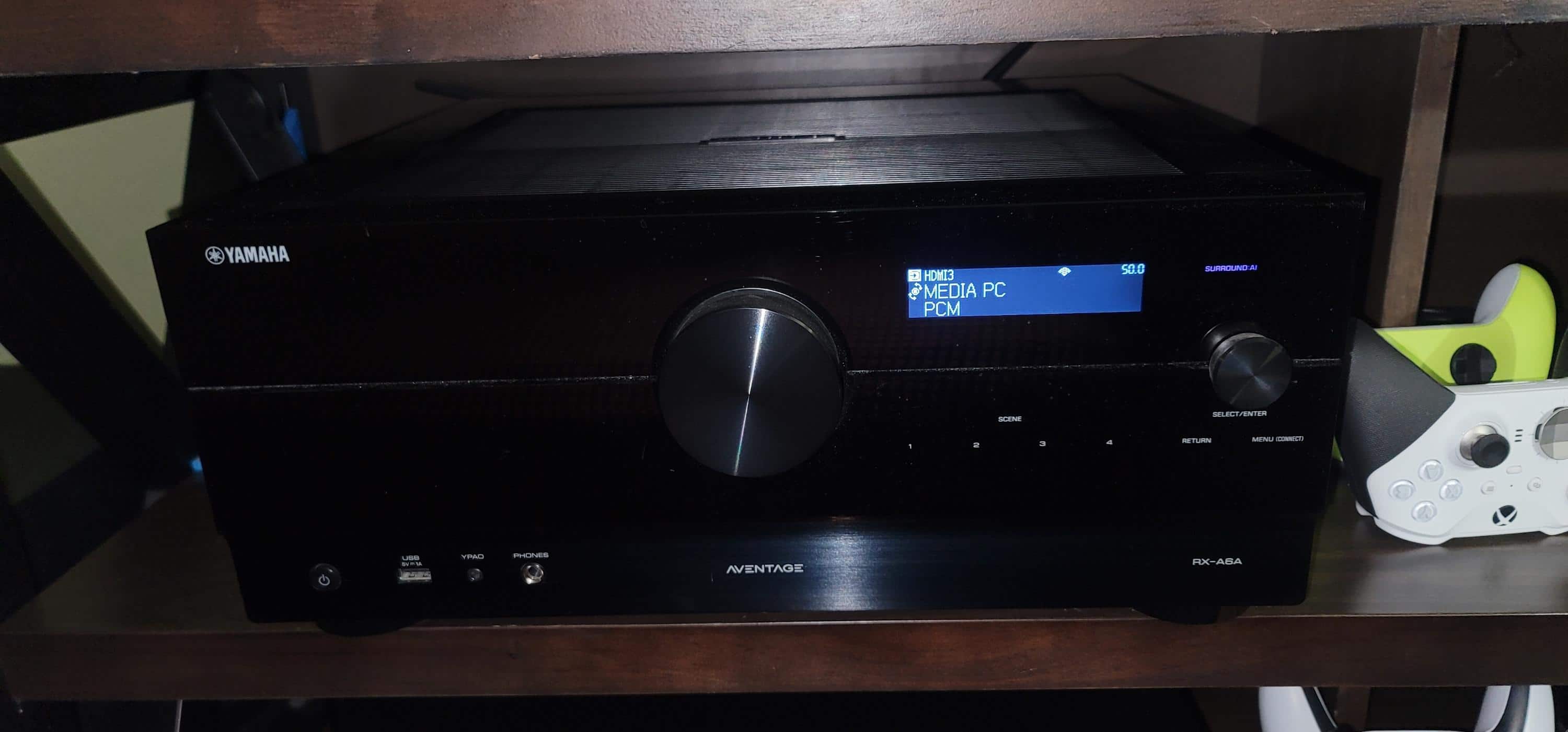 Yamaha AVENTAGE RX A6A 150W 9.2 Channel AV Receiver with 8K HDMI