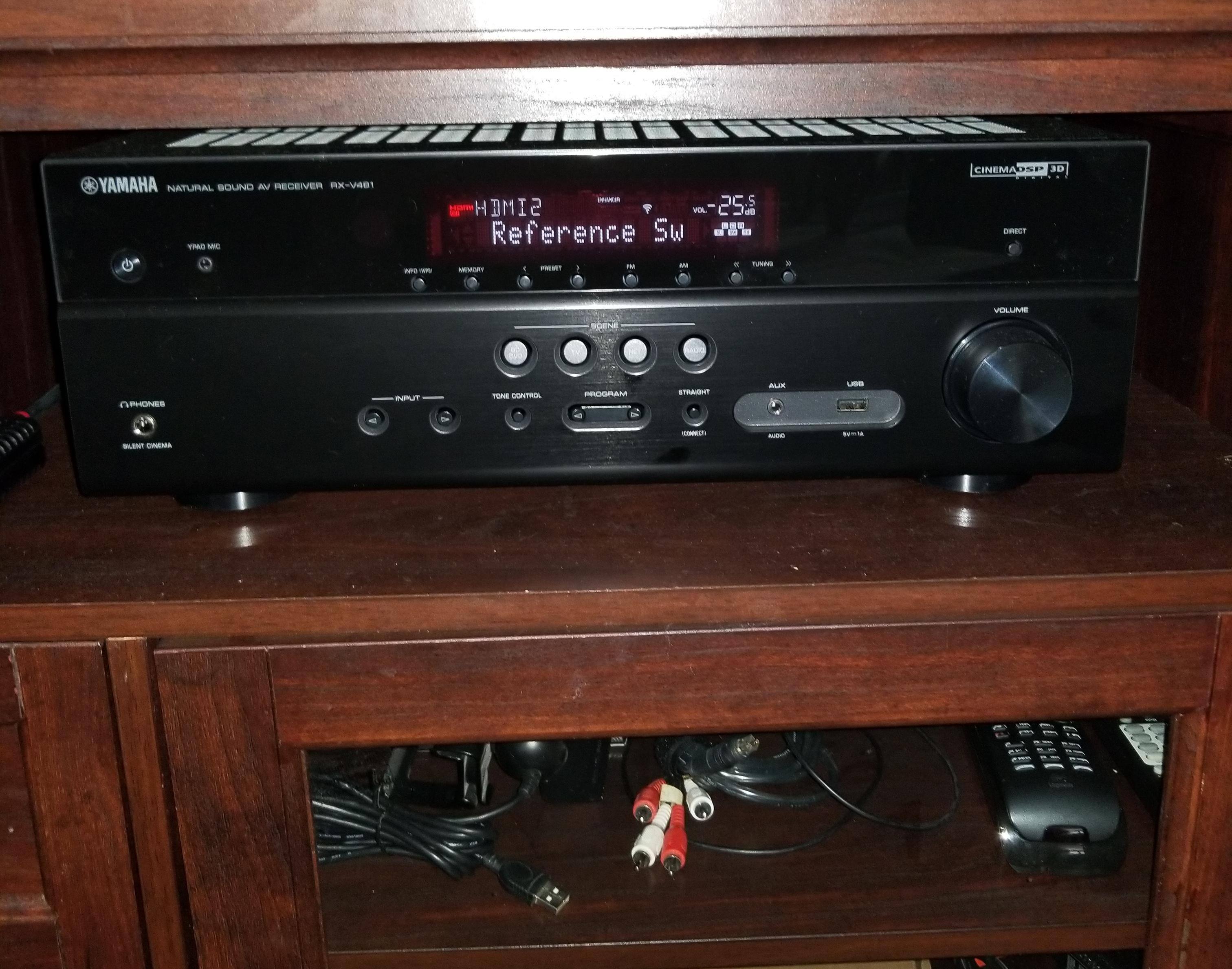 Yamaha Stereo Receiver, click to load a larger version
