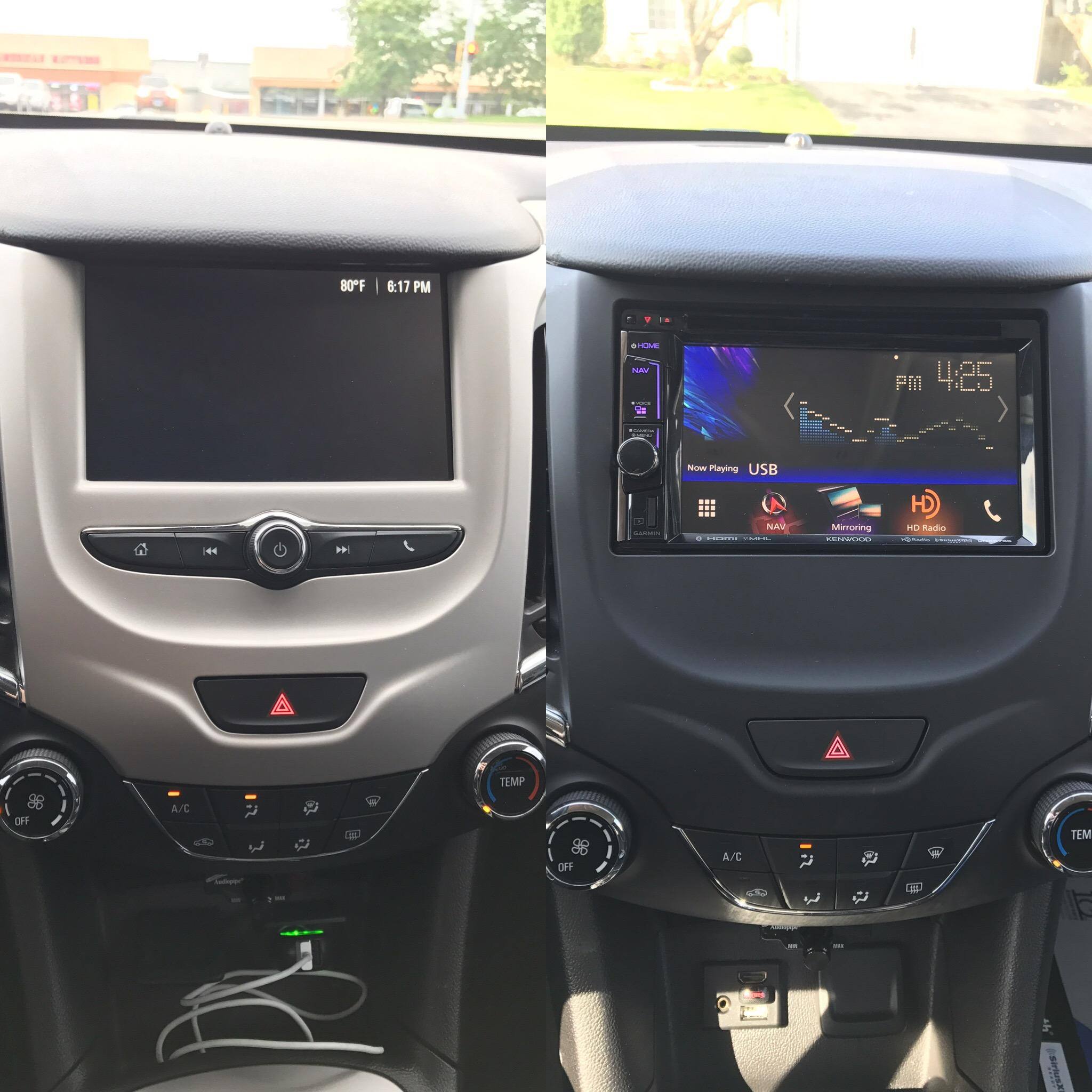 Before and after, click to load a larger version