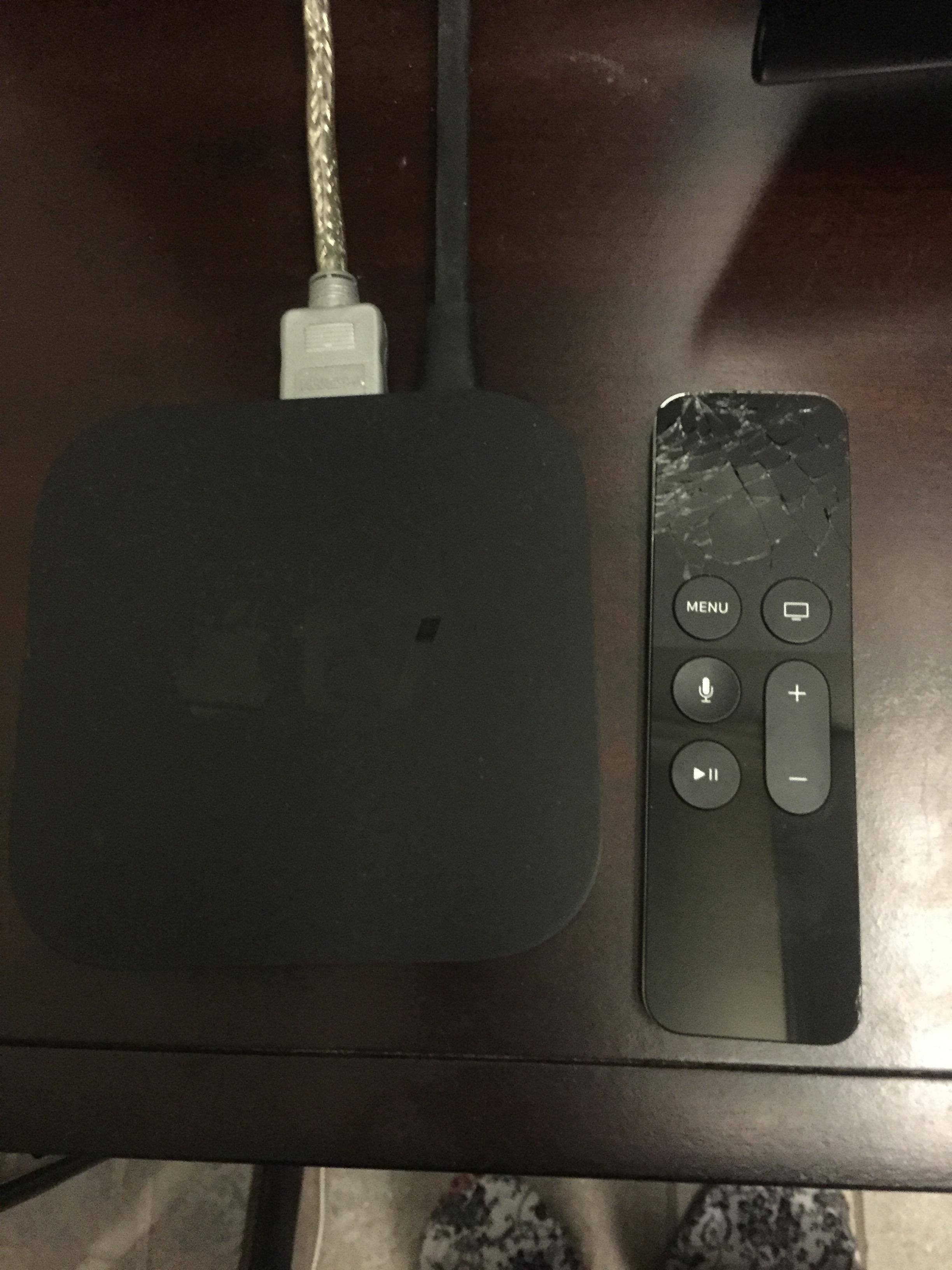 Shattered remote, click to load a larger version