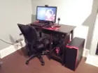 hadn't even peeled the letter stickers off the desk yet, click to load a larger version