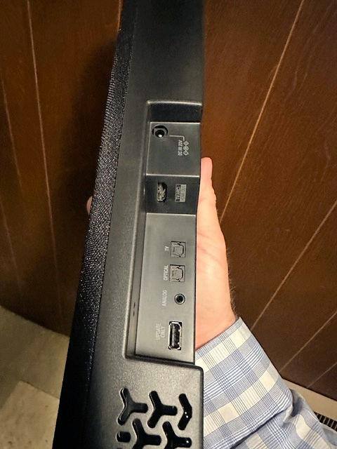 Back of Soundbar, click to load a larger version