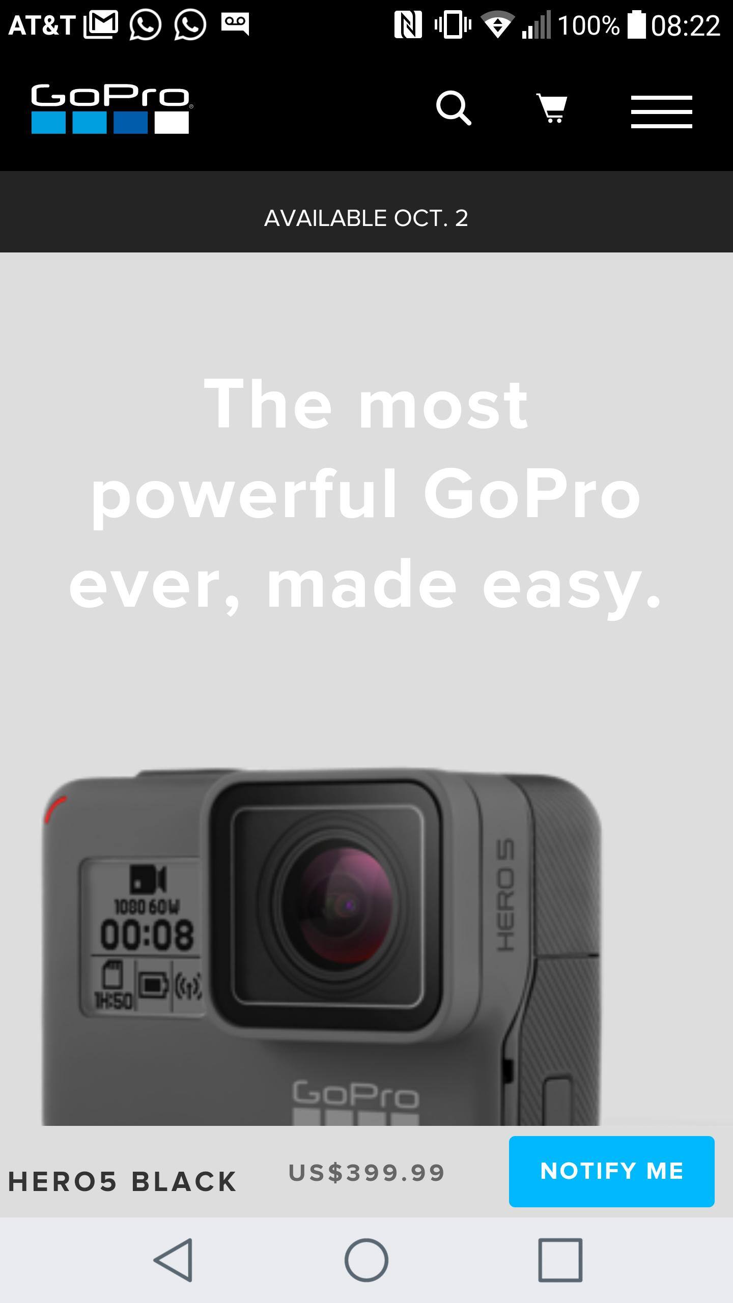GoPro HERO5 Black 4K Action Camera Black CHDHX-501 - Best Buy