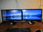 Dual ASUS VS228H-P monitors, click to load a larger version