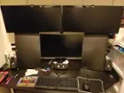 Multiple monitor setup. 4k in the bottom middle., click to load a larger version