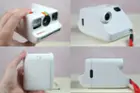 View of multiple sides of the Polaroid Go including the charging port, click to load a larger version