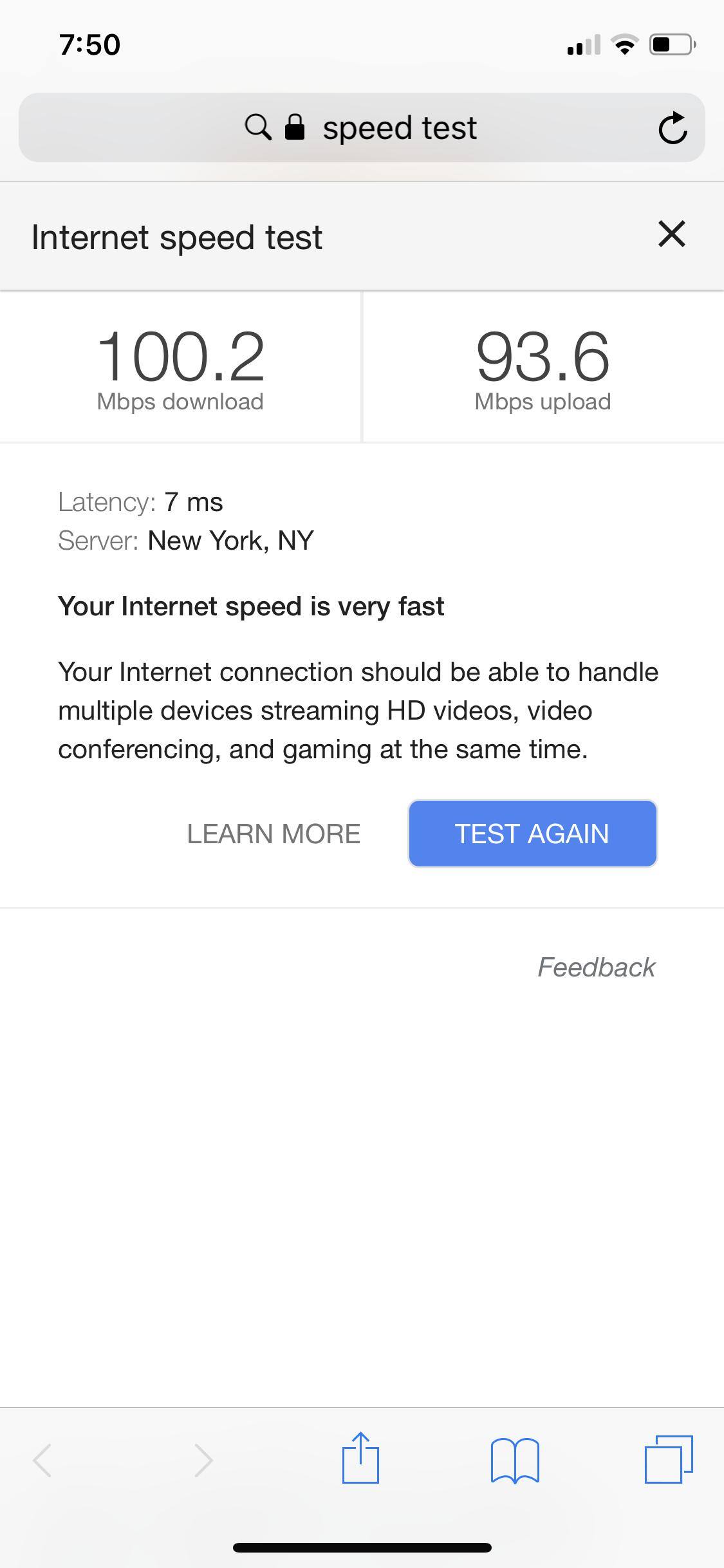 Wi-Fi, finally receiving the speed i’m paying for., click to load a larger version