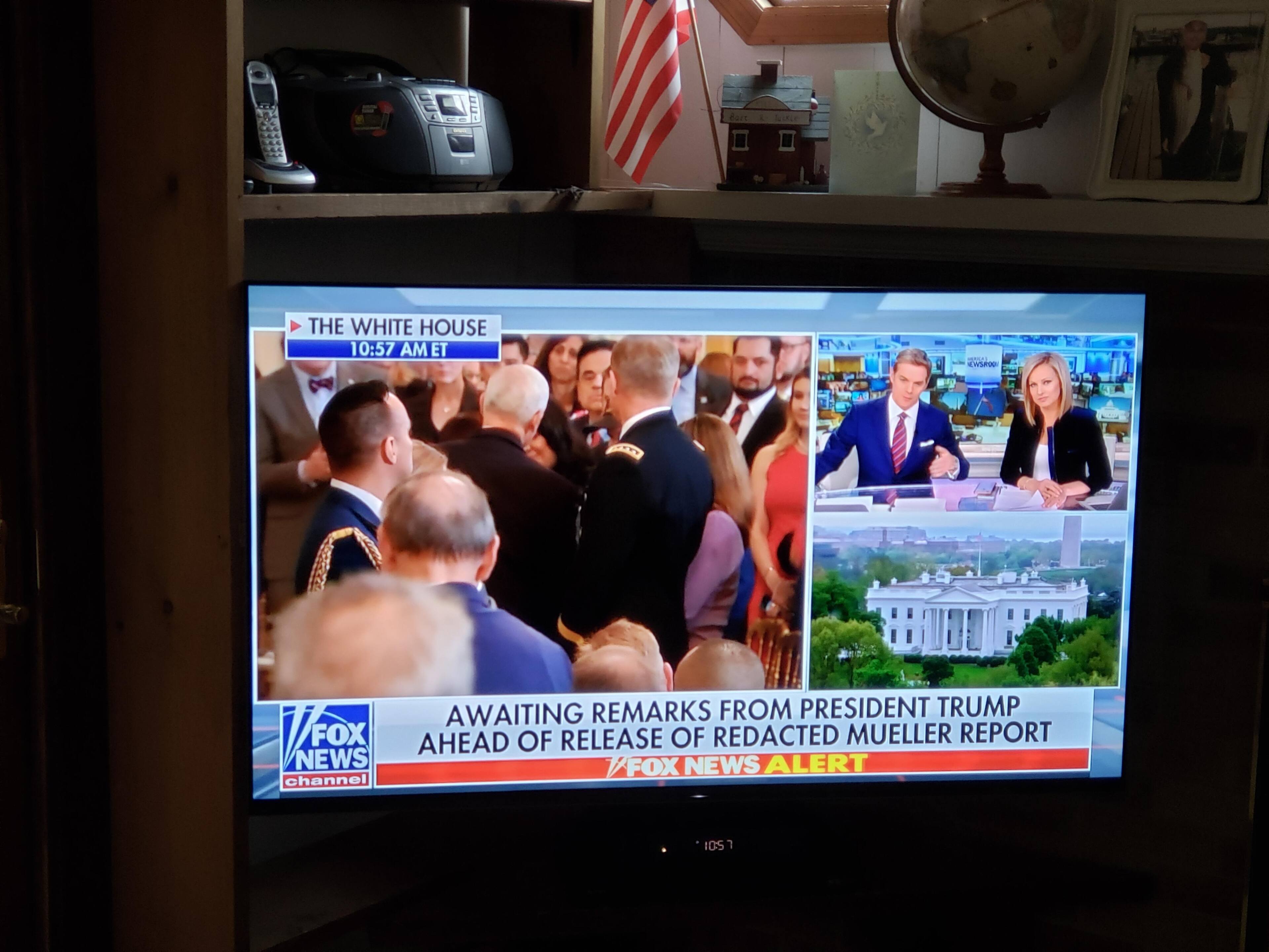 TV Stand Mounted, click to load a larger version