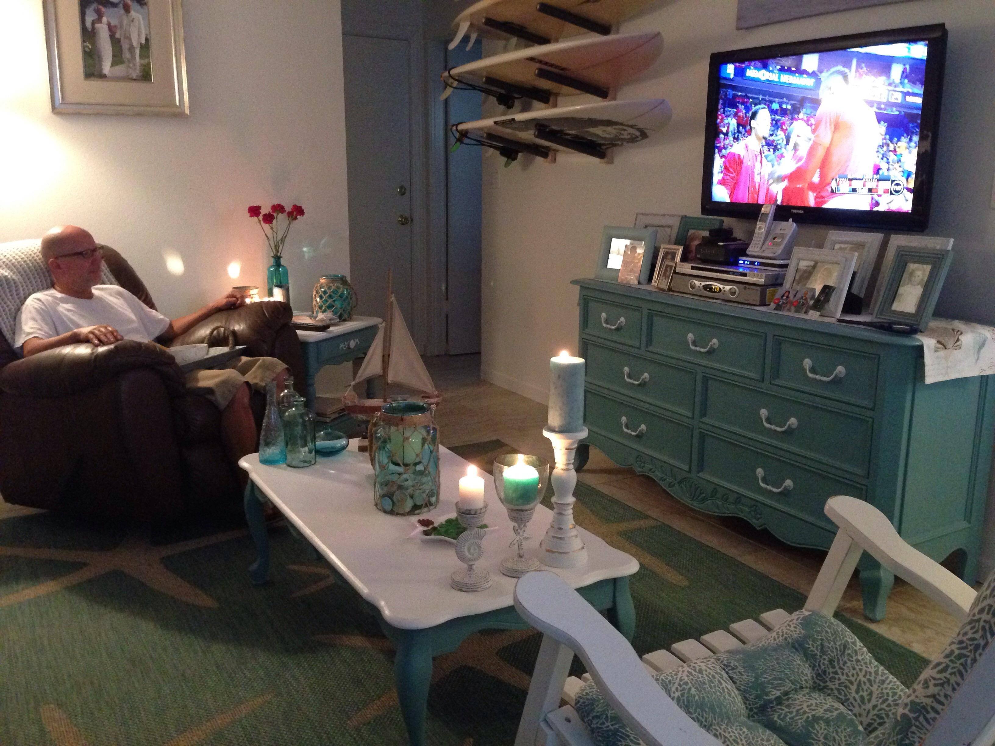 Enjoying my new TV, click to load a larger version