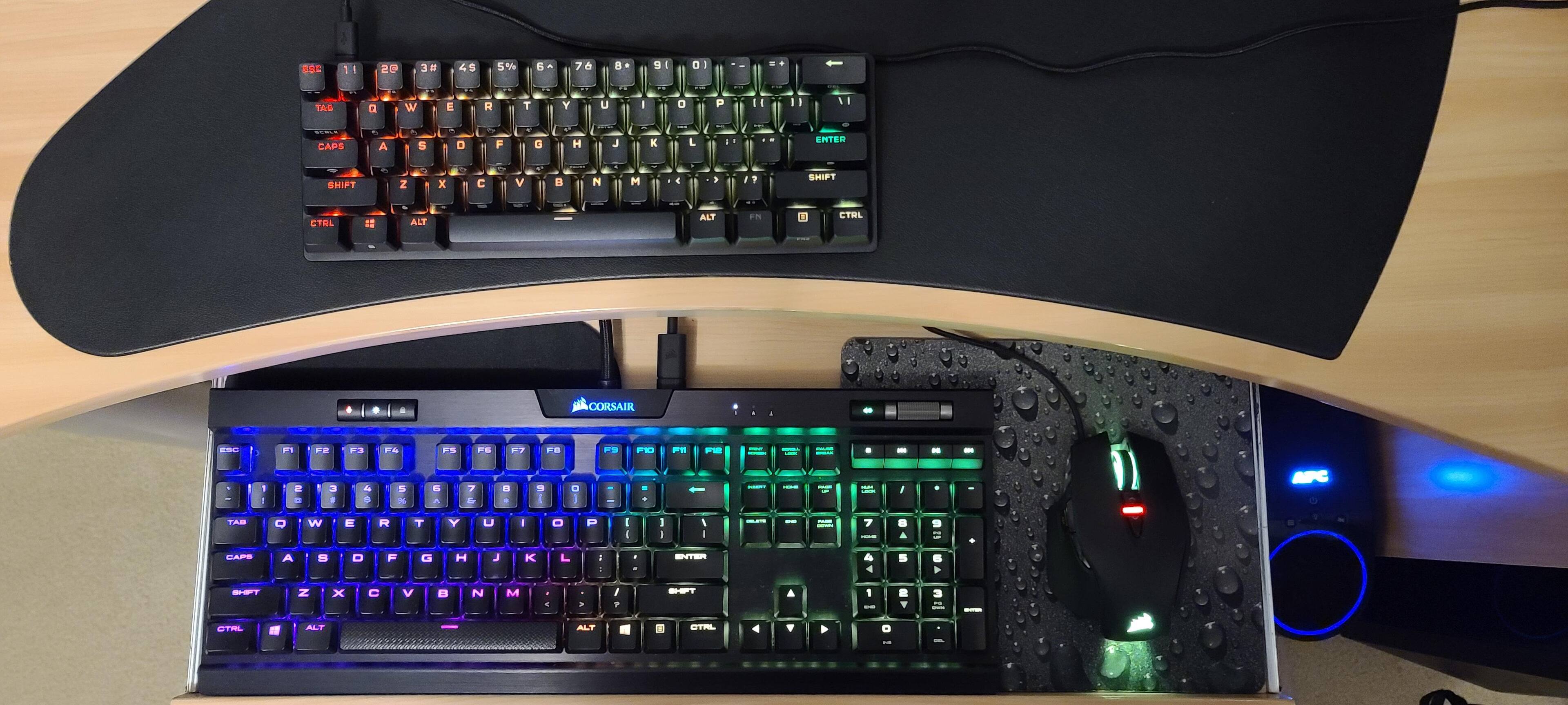 K70 Pro Mini vs K70 MK.2 (Full Size), click to load a larger version