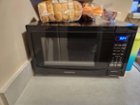 Best Buy: Insignia™ 1.1 Cu. Ft. Microwave Black Stainless Steel NS-MW11BS9