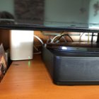 Station is taller than that ... the cabine and TV do not block the signal. (I usually leave cabinet doors open.), click to load a larger version