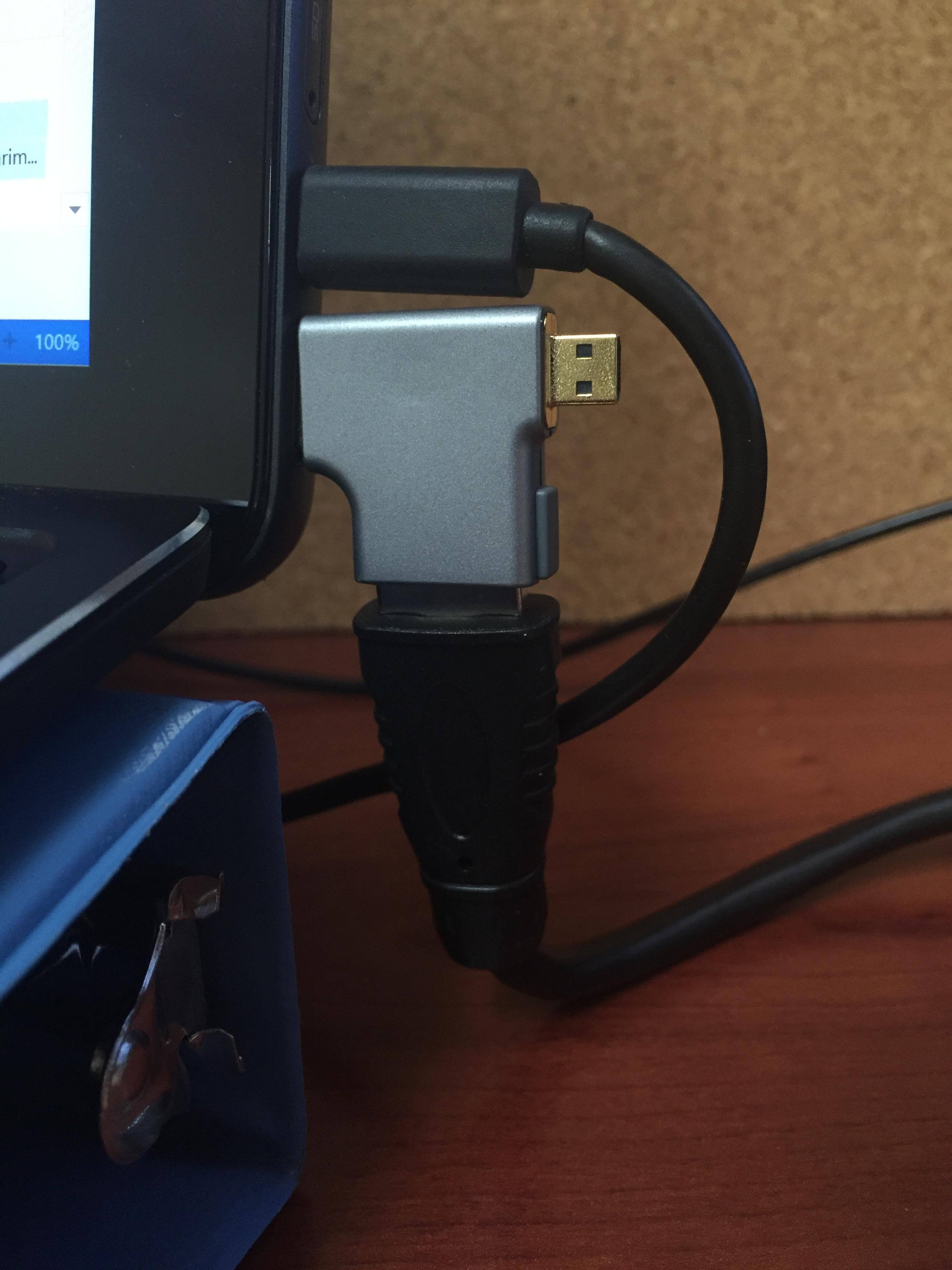 Dell Venue tablet with adapter and power cable, click to load a larger version