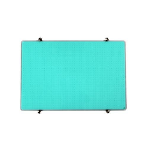 Floortex – Glass Magnetic Grid Board 30″ x 40″ – Teal
