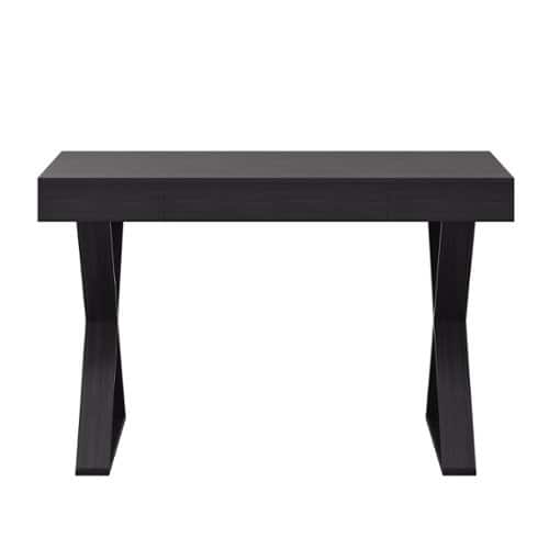CorLiving WFP-300-D Folio Rich Brown Cross Leg Farmhouse Desk – Dark Brown