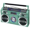 Studebaker SB2145B 80's Retro Street Bluetooth Boombox with FM Radio, CD Player, LED EQ, 10 Watts RMS power and 2-Way Power (AC/DC) - Black | BrandsMart USA