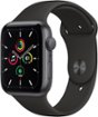 Apple Watch SE (GPS) 44 mm Caja de aluminio gris espacial con correa deportiva negra - Gris espacial